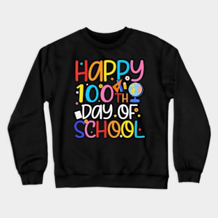 100 Days Of School Teacher And Student Crewneck Sweatshirt